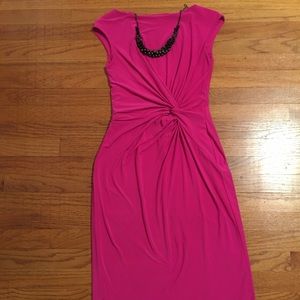 Lauren Ralph Lauren NWOT front twist pink dress